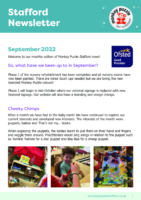 Monkey Puzzle Stafford Newsletter – Sept/Oct 2022